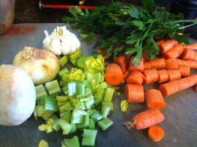 bone broth vegetables