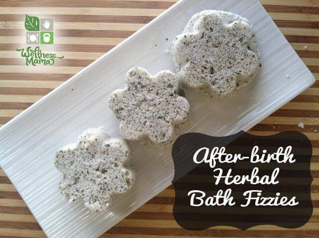 Healing Herbal Bath Fizzies for Postpartum Recovery
