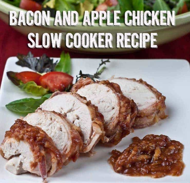 Bacon and Apple Barbecue Slow Cooker Chicken Recipe