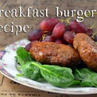 Breakfast Burger Recipe