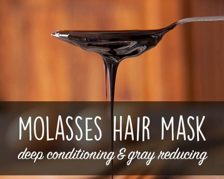 Deep conditioning molasses hair mask