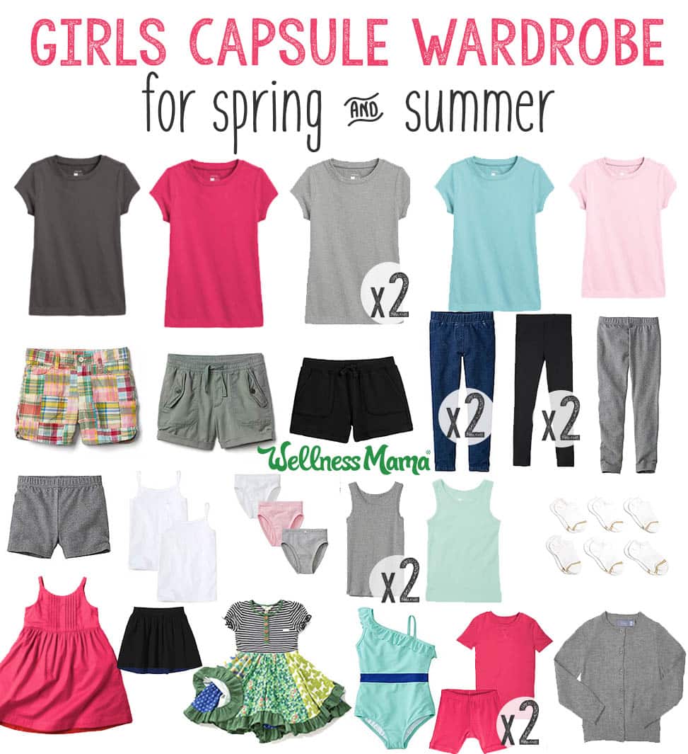 Girls Capsule Wardrobe for Spring and Summer