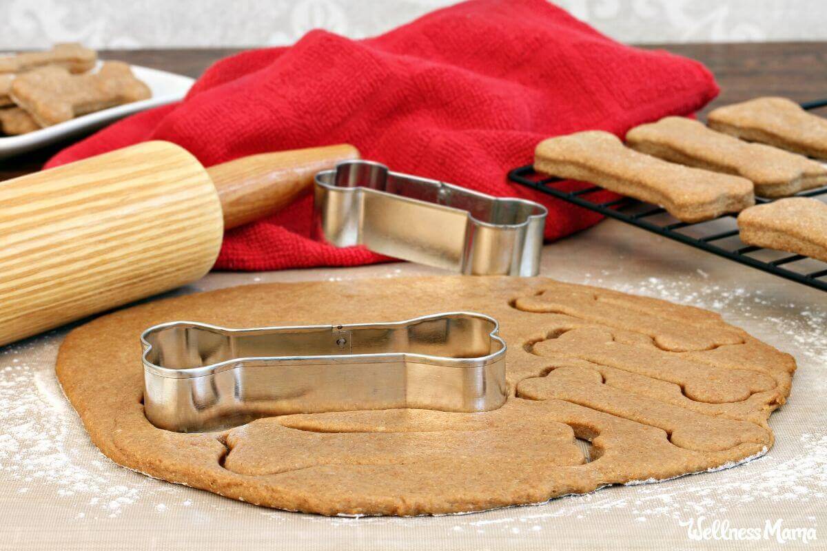 Homemade dog treats with coconut oil