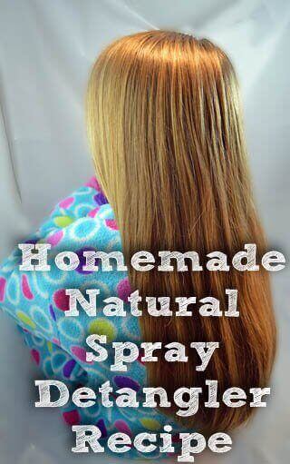 Homemade natural spray detangler recipe
