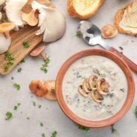 How to make healthier cream of mushroom soup