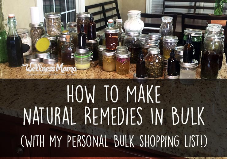 My Natural Remedies Shopping List