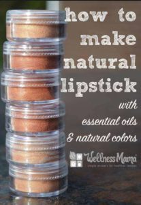 Natural Lipstick Recipe with essential oils and natural colors
