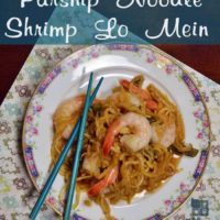 Parsnip Noodle Shrimp Lo Mein
