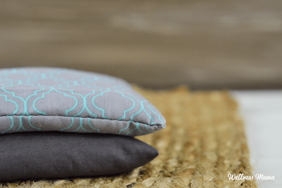 DIY heating pad with rice