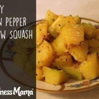 Savory lemon pepper cushaw squash recipe