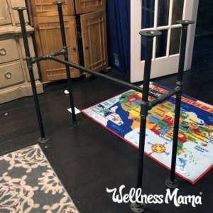 The frame for a coffee station table- Fit Bottomed Zone