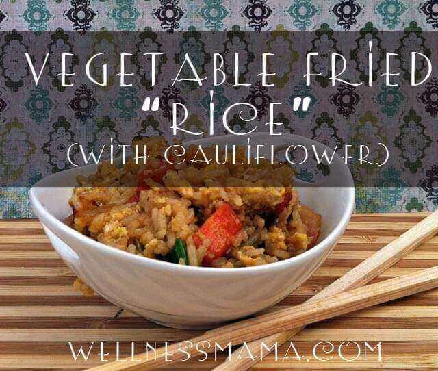 Vegetable fried rice with cauliflower
