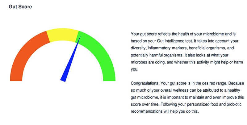 Fit Bottomed Zone Viome gut Score
