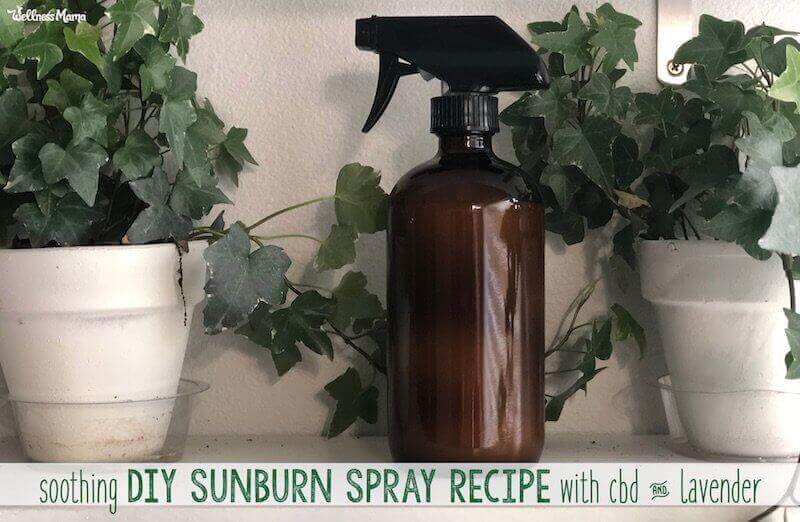 Soothing DIY Sunburn Spray Recipe With CBD and Lavender