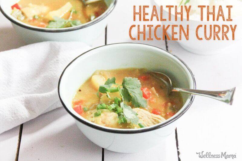 Healthy Thai Chicken Curry (Instant Pot or Slow Cooker)