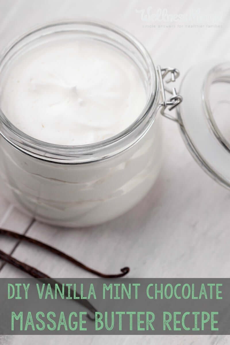 Massage butter is a great Valentines Day treat. When it's made with mint chocolate, it's even better!