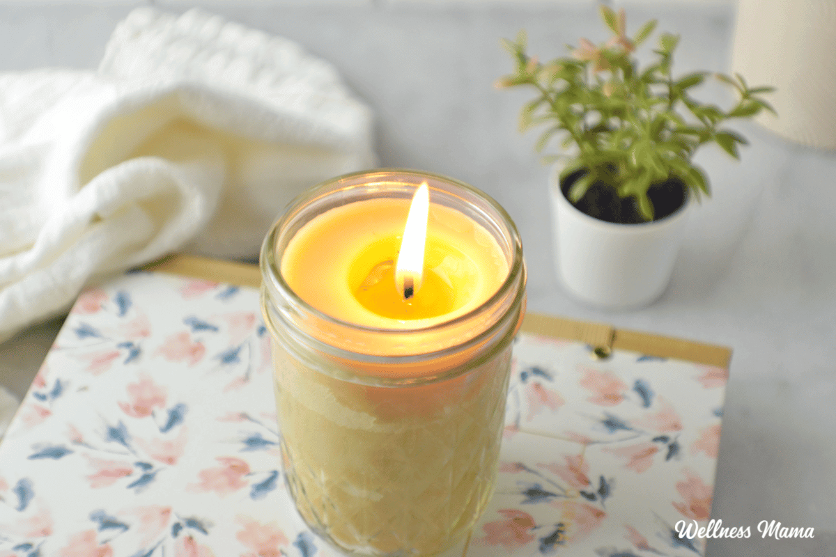 how to make beeswax candles