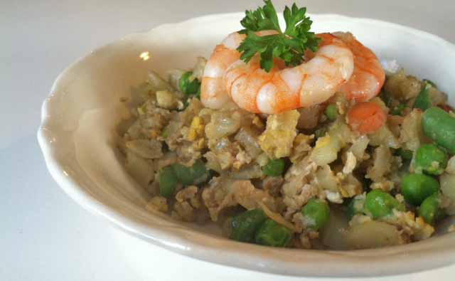 Shrimp Fried Rice Recipe (With Cauliflower “Rice”)