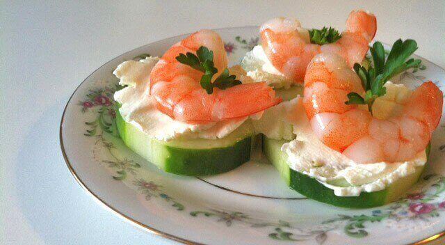 Shrimp & Cucumber Appetizers Recipe